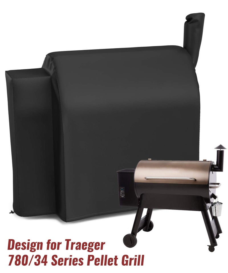 NUPICK Grill Cover for Traeger 780/34 Series, Zipper Design, Heavy Duty and Waterproof Pellet Cover for Traeger Texas Pro 34 Grills - Image 2